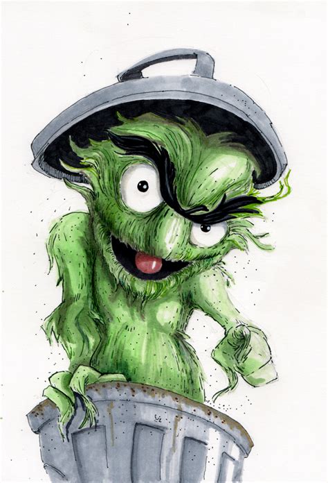 Oscar The Grouch Drawing At Getdrawings Free Download