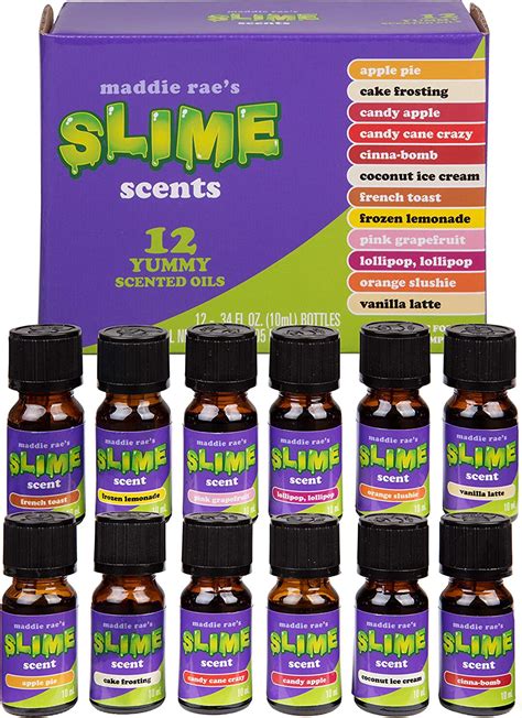 Maddie Raes Slime Yummy Scented Oils 12 Pack X Large
