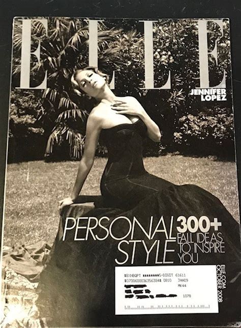 Elle Magazine Feauring Jennifer Lopez Plus 300 Fall Ideas Etsy