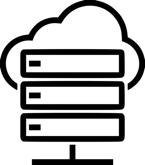 Download Cloud Computing Cloud Server Icon Png Transparent Png