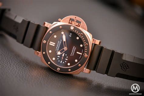 Panerai Pam00684 Replica Watches The Small And Gold Luminor Submersible