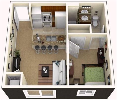 450 Sq Ft Studio Floor Plan Template