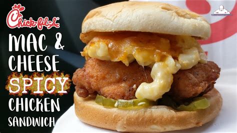 Chick Fil A® Mac And Cheese Spicy Chicken Sandwich Review 🐤🍝🧀🐔 Youtube