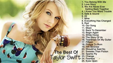 Taylor Swift Top Songs