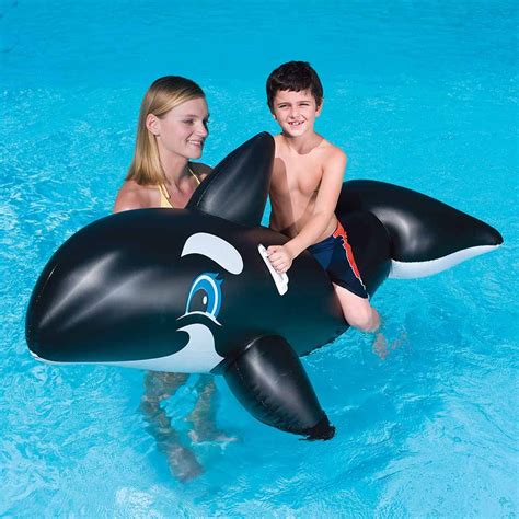 Jumbo Whale Inflatable Ride On Pool Toy Swimming Pool Toys Pool Toys