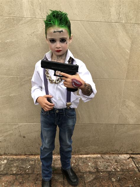 Joker Niño Hallowen Joker Disfraz Joker Disfraces Para Niños