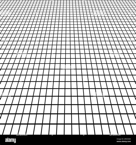 Perspective Grid View Angle Background White Floor Tile Grid Stock