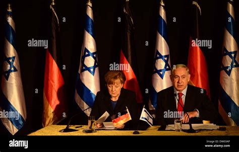 German Chancellor Angela Merkel Israeli Hi Res Stock Photography And