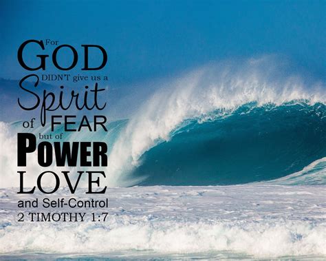 Who wrote the book of 1 timothy? 2 Timothy 1:7 God Did Not Give Us a Spirit of Fear - Free ...