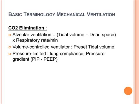 Mechanical Ventilation In Neonates Ppt