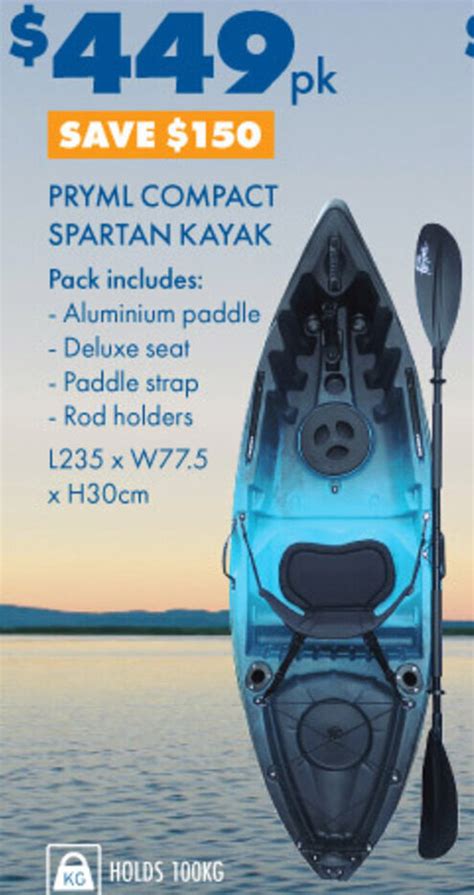 Pryml Compact Spartan Kayak Offer At Bcf