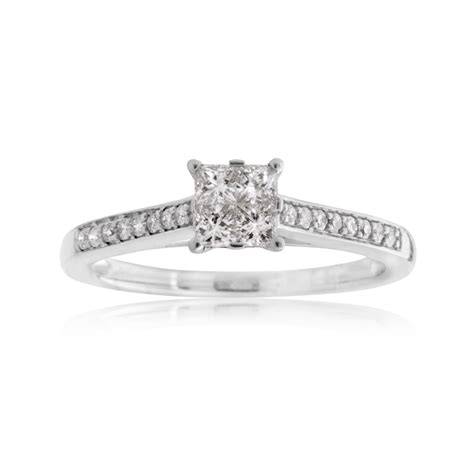 Buy Seamless Love 9ct White Gold Dress Ring With 13 Carat Of Diamonds