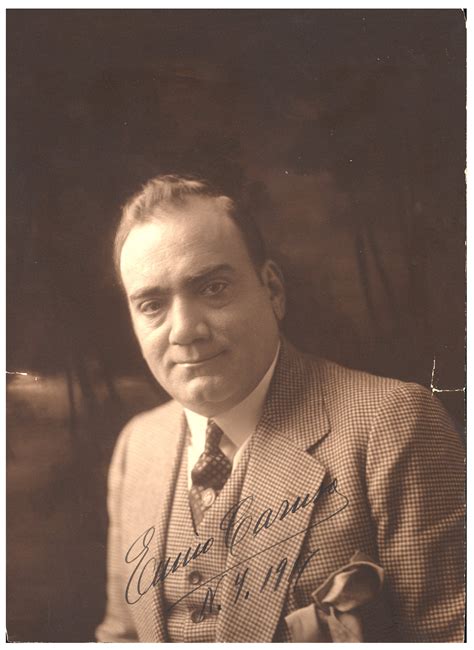 Portrait Of Enrico Caruso Italian Opera Singer Hand Written Autograph