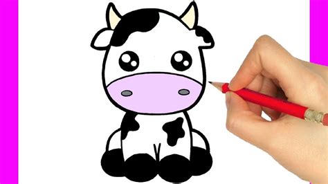 CÓmo Dibujar Una Vaca Kawaii Como Desenhar Uma Vaquinha Fofinha Youtube