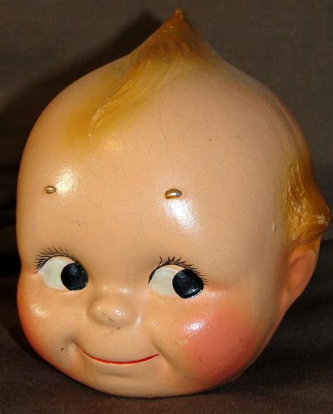 Sold On Ruby Lane Adorable 1930s Composition Kewpie Doll Head Kewpie