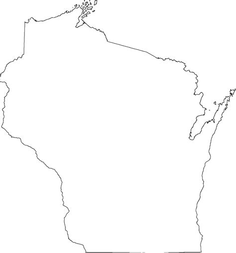 Wisconsin Outline Maps State Cartographers Office Uwmadison