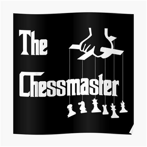 Chess Chessmaster Poster For Sale By Tiagopint Redbubble