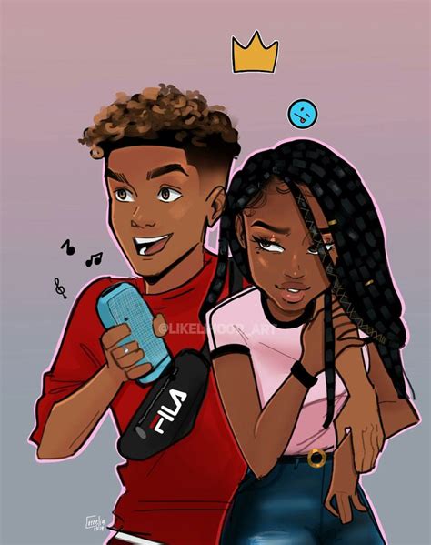 Couple Pictures Dope Cartoon Art Black Girl Cartoon Girls Cartoon Art