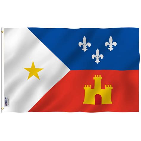 Anley Fly Breeze 3x5 Foot Ethnic Acadian Flag Vivid Color And Uv Fade