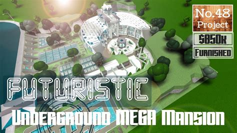 Roblox Bloxburg Futuristic Underground Mega Mansion [speedbuild] [part 1] Youtube