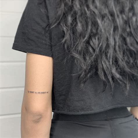15 Coordinate Tattoos That Will Remind You Of Your Happy Place