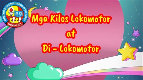 Na mu tinye picture mmadu, eh mean. P.E.- Kilos Lokomotor at Di Lokomotor - Grade 3 - YouTube