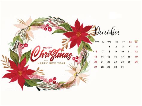 december  calendar wallpaper  desktop background screen