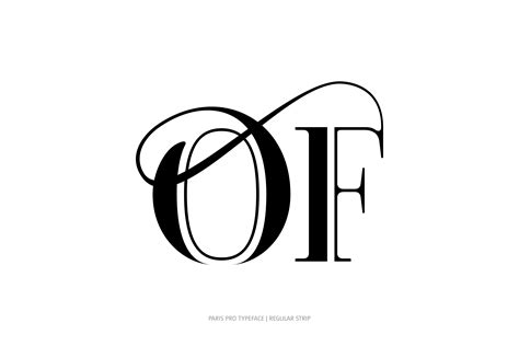Paris Pro Typeface Regular Strip Style Moshik Nadav Fashion Fonts