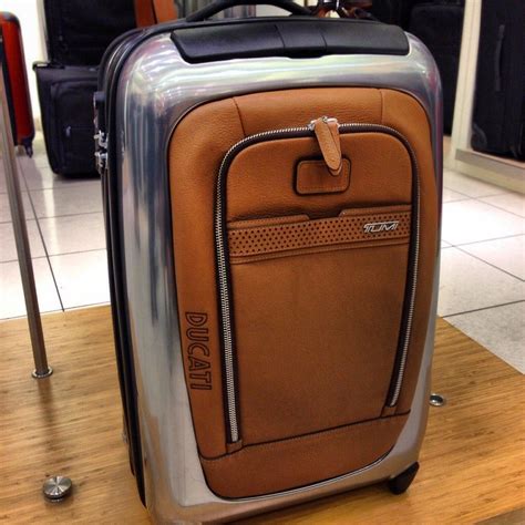 American luggage brand tumi has announced a new collection of bags for men in partnership with ducati. Tumi Ducati Suitcase