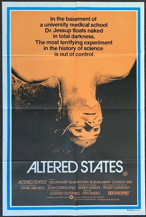 All About Movies Altered States Poster Original One Sheet