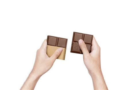 Human Hand Holding Chocolate Bar Stock Illustration Illustration Of