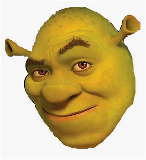 Shrek Meme Funny Weird Sticker Funny Shrek Png Shrek Face Transparent