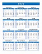 Free Printable 2022 Yearly Calendar With Holidays – Calendar Example ...