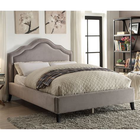 The upholstered platform bed frame is the perfect statement piece to finish any bedroom. !nspire Queen Upholstered Platform Bed & Reviews | Wayfair
