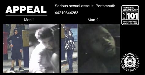 Appeal For Information Following Serious Sexual Assault In Portsmouth