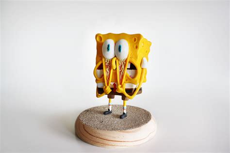 Spongebob Toys Of Robertryan Cory Polymer Clay Sculptures Sculpture