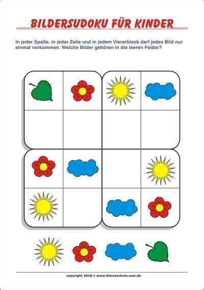 Spiele für kinder zum nulltarif. Bilder Sudoku für Kinder! Kostenlose Sudokus für die Vorschule und die 1. Klasse - ein prima ...