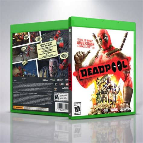 Dead Pool Custom Replacement Xbox One Cover And Case No Game Ebay