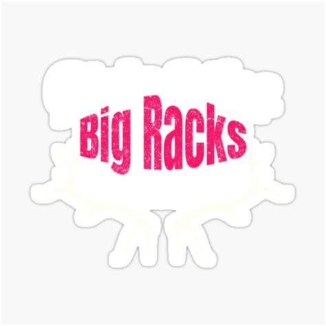 Funny Hunting Design For Girls Like Big Racks Too Sticker For Sale By Bouncingsloth Redbubble