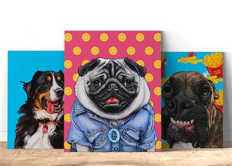 Custom Pet Pop Art Dogs Cats And More Pop Your Pup Pop Art Animals