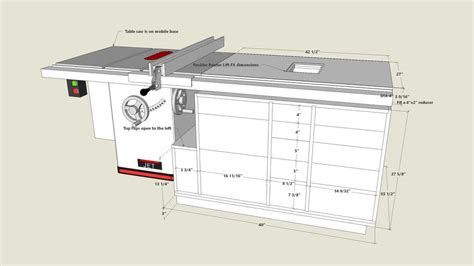 Table Saw Router Table Cabinet 3d Warehouse