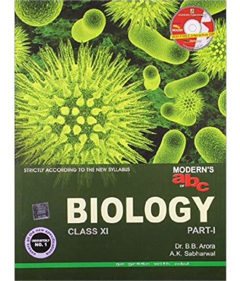 Moderns Abc Of Biology For Class Xi Set Of 2 Parts With Cd