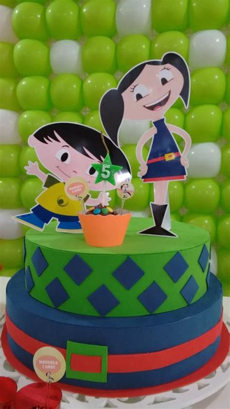Bolo E Decoraçao Festa Show Da Luna Luigi Birthday Cake Mario