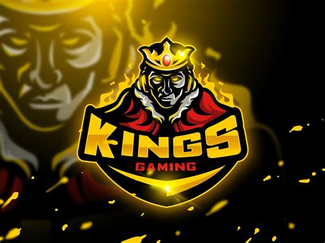 Kings Gaming Mascot And Esport Logo Graphic Design Logo Game Logo