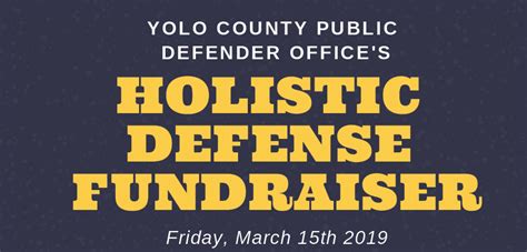 Holistic Defense Fundraiser Flyer Slide Davis Vanguard