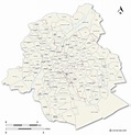 Plan et carte des quartiers de Brussels : districts et banlieue de Brussels