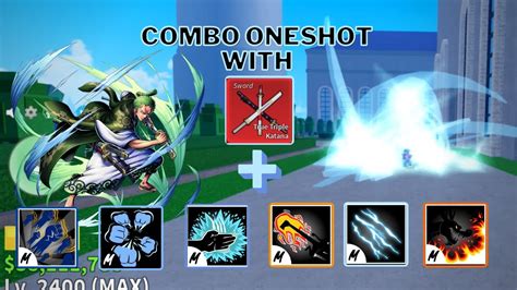 Combo One Shot With True Triple Katana And All Melee Blox Fruits