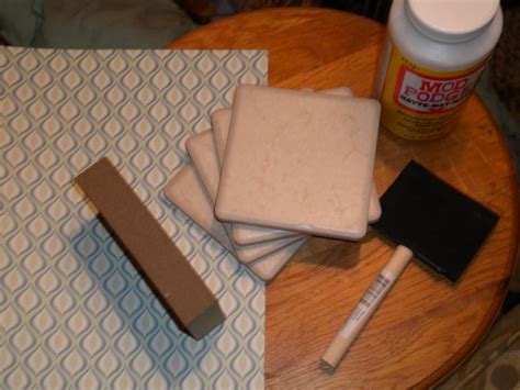 The Dabbling Crafter Diy Wednesday Mod Podge Tile Coasters