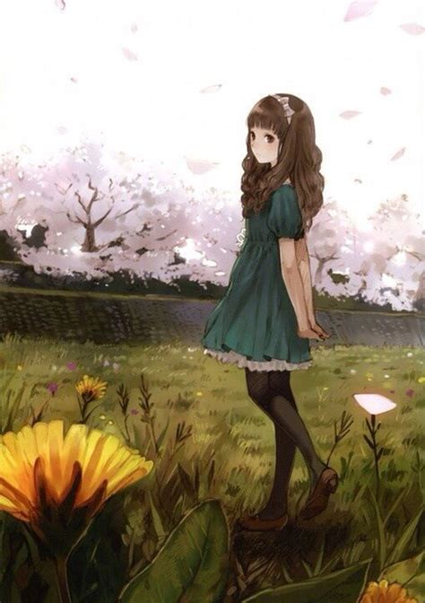 Just Some Pretty Flowers ♡ Garota Manga Menina Bonita Anime E Anime