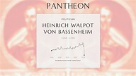 Heinrich Walpot von Bassenheim Biography | Pantheon